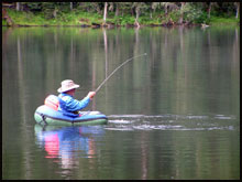 Bellyboat Fishing in the west elk wilderness